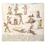 Mexico: Indian Punishments Giclee-trykk av Pablo Beaumont