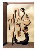 Magritte: Acrobat's Ideas Giclee Print by Rene Magritte