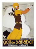 Golf, Female, 1930 Giclee Print by Rene Vincent