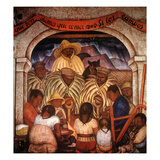 Rivera: Rain reproduction procédé giclée par Diego Rivera