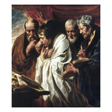 The Four Evangelists reproduction procédé giclée par Jacob Jordaens