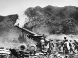 Korean War: Artillery Photographic Print