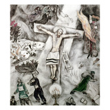 White Crucifixion Giclee Print by Marc Chagall