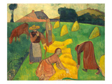 Bernard: Harvest, 1889 Giclee-trykk av Emile Bernard Bernard: Harvest, 1889 Giclee-trykk av Emile Bernard