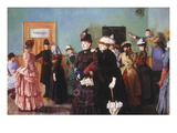 Albertine at the Police Doctor's Waiting Room, 1886-87 Giclee Print by Christian Krohg