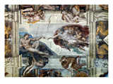 Michelangelo: Adam Lámina giclée por Utagawa Kuniyoshi