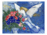Chagall: Blue Angel reproduction procédé giclée par Marc Chagall