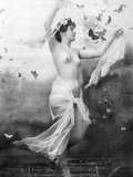 Nude With Butterflies Photographic Print by Fritz W. Guerin