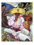 Camping Zapatistas, 1922 Giclee Print by Fernando Leal
