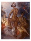 Auguste: Native American Women, 19 C. Monsieur Auguste. Two Nude Indian Women(19Th Century) Giclée-Druck von Monsieur Auguste