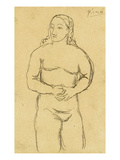 Picasso: Female Nude, C1906 Lámina giclée por Pablo Picasso