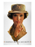 Wwii: Careless Talk Poster Lámina giclée por Pierre Mignard