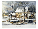 Currier & Ives Winter Scene Giclee Print by Currier & Ives Currier & Ives Winter Scene Giclee Print by Currier & Ives