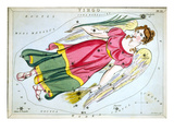 Constellation: Virgo, 1825 reproduction procédé giclée par Sidney Hall