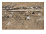 Battle Of Fredericksburg Giclee Print by Alfred R. Waud