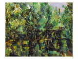 Bridge Over A Pond Giclée-Druck von Paul Cezanne