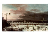 Frozen Thames Lámina giclée por Abraham Danielsz. Hondius