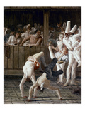Tiepolo: Acrobats, 18Th C reproduction procédé giclée par Giovanni Battista Tiepolo