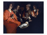 L'adoration des bergers reproduction procédé giclée par Georges de La Tour