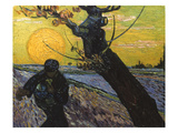 Van Gogh: Sower, 1888 Giclée-tryk af Vincent van Gogh Van Gogh: Sower, 1888 Giclée-tryk af Vincent van Gogh