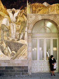 Rivera: Leaving The Mine Photographie par Diego Rivera