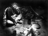 Navajo Man Smoking, C1915 Photographic Print by William Carpenter
