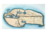 Strabo World Map, C20 A.D Lámina giclée por Alexandre Cabanel