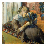 Degas: At Milliner's, 1885 Giclee Print by Edgar Degas