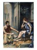 Alexander & Aristotle Gicléedruk Alexander & Aristotle Gicléedruk