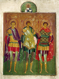 Russian Icon: Saints Photographic Print