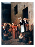 Bonvin: Charity, 1851 Lámina giclée por Francois Bonvin
