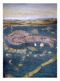 Venice: Map, 16Th Century Giclee Print by Ignazio Danti