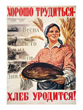 Russia: Collective Farm Giclee Print by Mikhail Solovyov