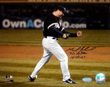 Mark Buehrle No Hitter Pump Fist Inscription Photo