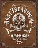 Don't Tread On Me Emaille bord