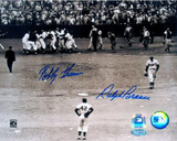 Ralph Branca / Bobby Thomson with Jackie Robinson Vertical Photographie