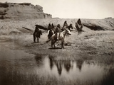 Navajo On Horseback, C1904 Photographic Print by Edward S. Curtis