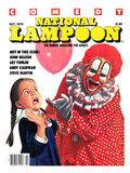 National Lampoon - Comedy: Clown with Balloon Scares Little Girl Posters