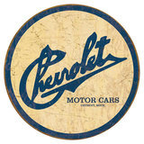 Chevy Historic Logo Plaque en métal