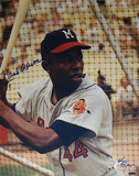 Hank Aaron Milwaukee Braves Signed by Ken Regan Autographed Photo (Hand Signed Collectable) Photo