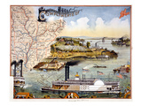 Mississippi Steamboat Giclee Print