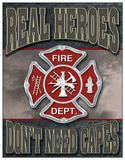 Real Heroes - Firemen Tin Sign
