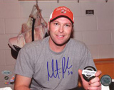 Martin Brodeur Locker Room After 500th Win Autographed Photo (Hand Signed Collectable) Photo