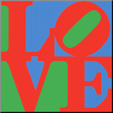 Classic Sky Love Mounted Print by Robert Indiana