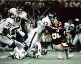 Harry Carson Tackling McDaniel of the Redskins Photo