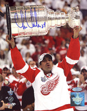 Chris Chelios Red Wings Stanley Cup Overhead Vertical Photo