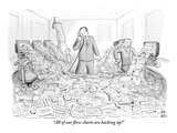 "All our flow charts are backing up!" - New Yorker Cartoon Premium Giclee Print by Paul Noth