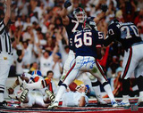 Lawrence Taylor Sacking Elway Signed By Photographer Ken Regan Photo