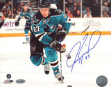 Jeremy Roenick San Jose Sharks Skating Up Ice Photographie