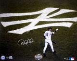 Derek Jeter 2003 WS On Deck w/ Yankee Logo (MLB Auth) Photo